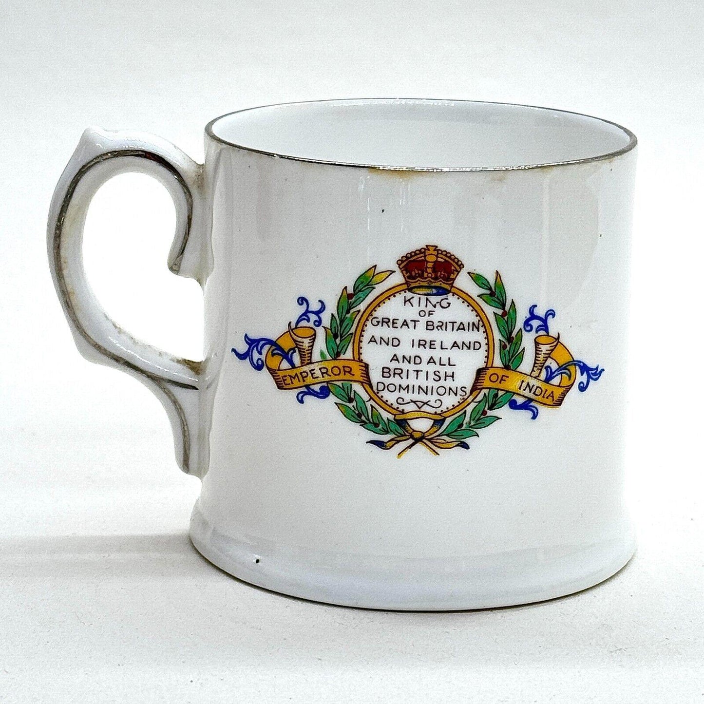 King George V 1935 Silver Jubilee Mug Cup Royal Albert Pottery