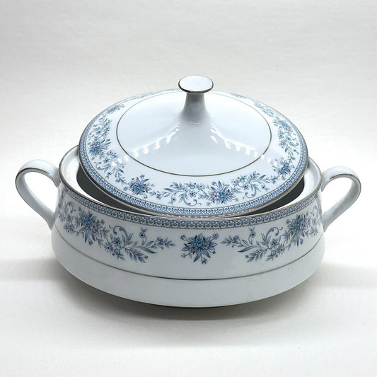 Noritake Blue Hill 2482 Ceramic Casserole Tureen Dish