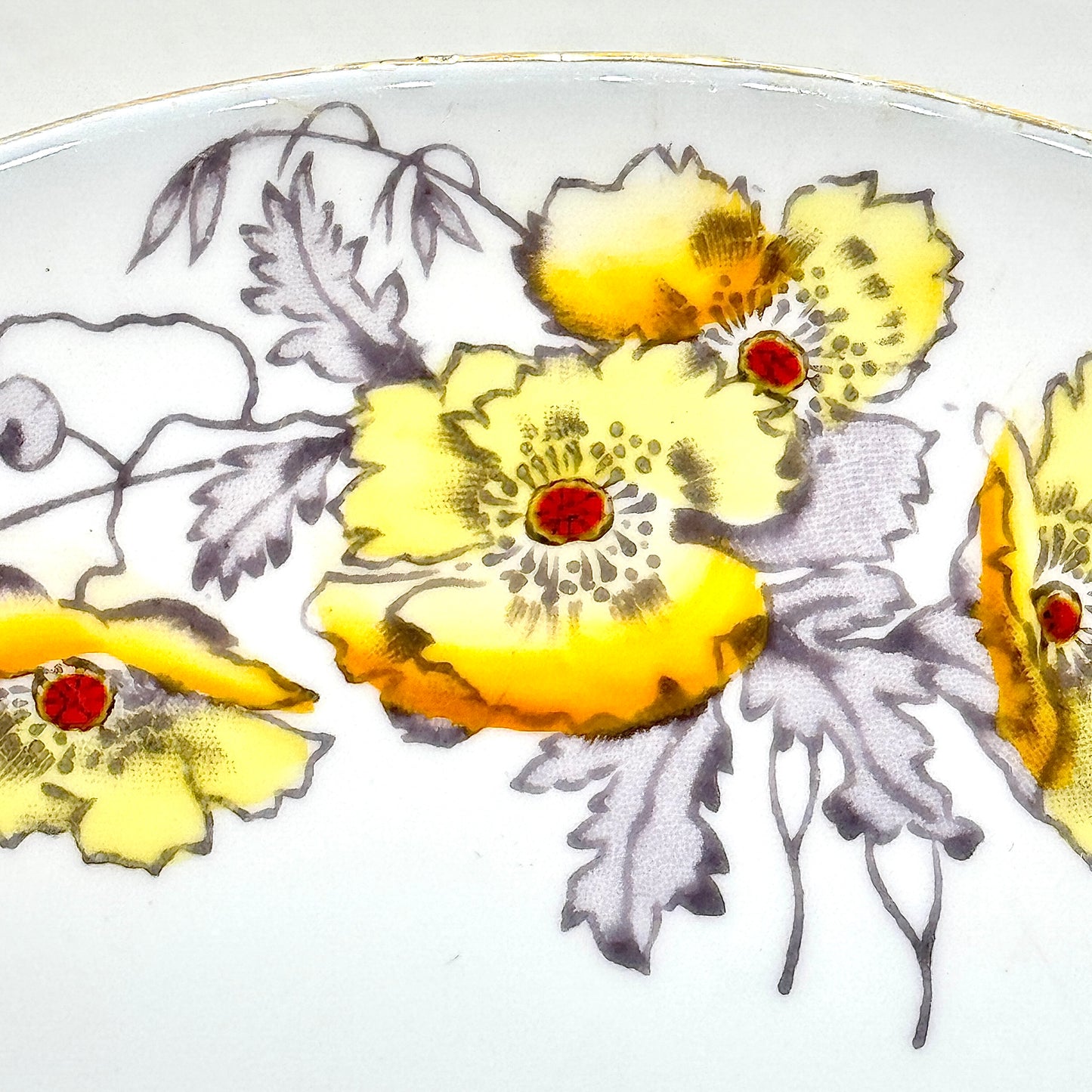 Spencer Stevenson Yellow Poppy Bone China Dinner Plate 25 cm