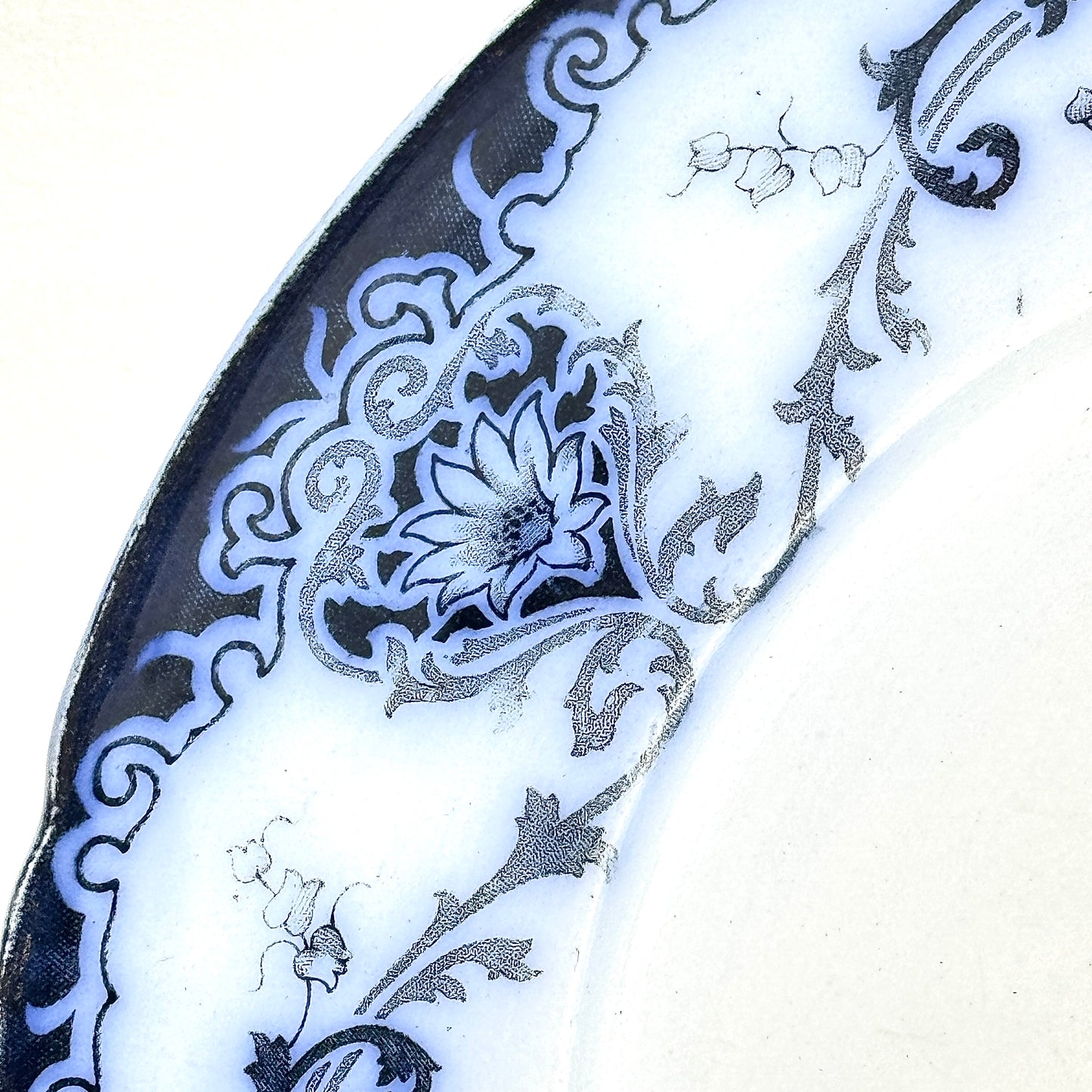 Henry Alcock English Blue & White Porcelain Dinner Plate 26 cm