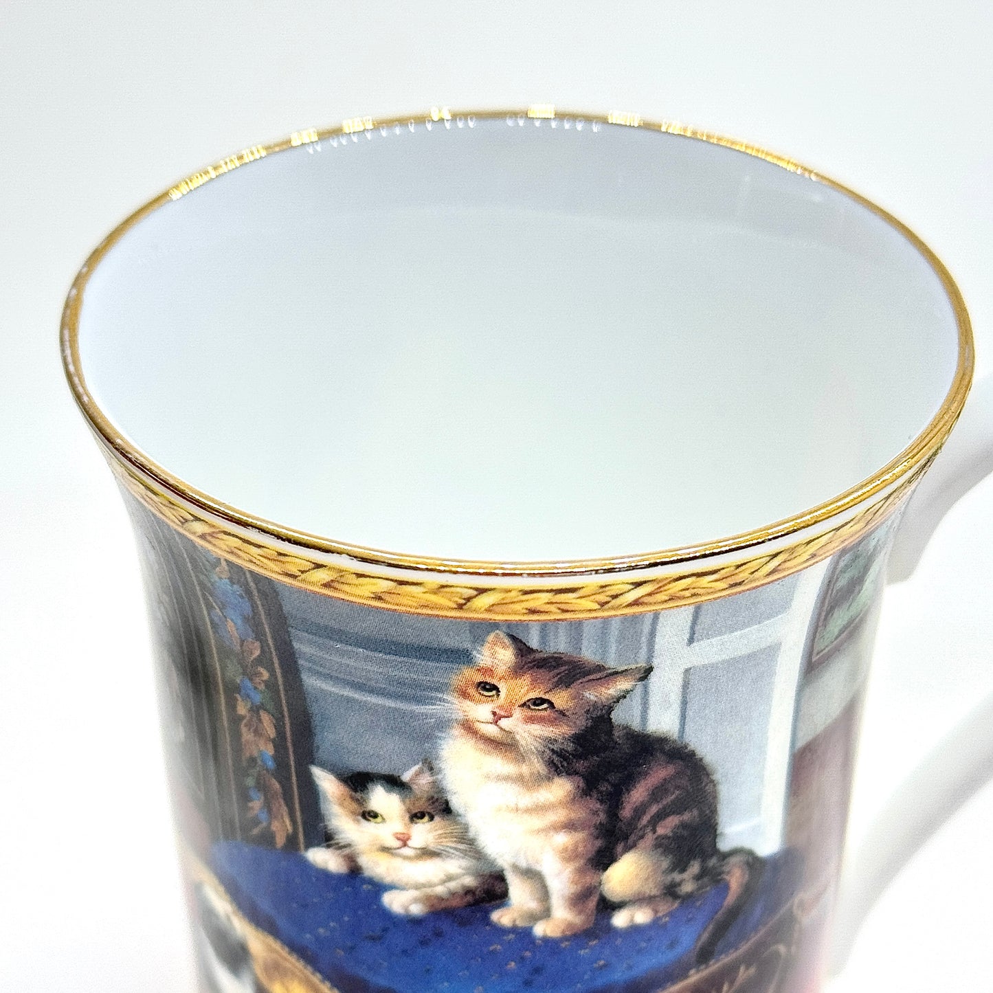 Blue Waters Bone China Mug Royal Cat Themed