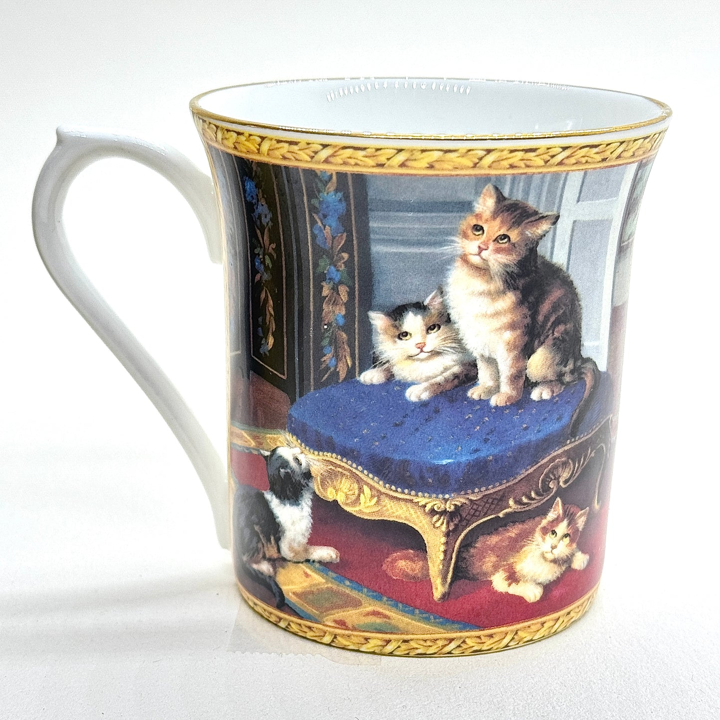 Blue Waters Bone China Mug Royal Cat Themed