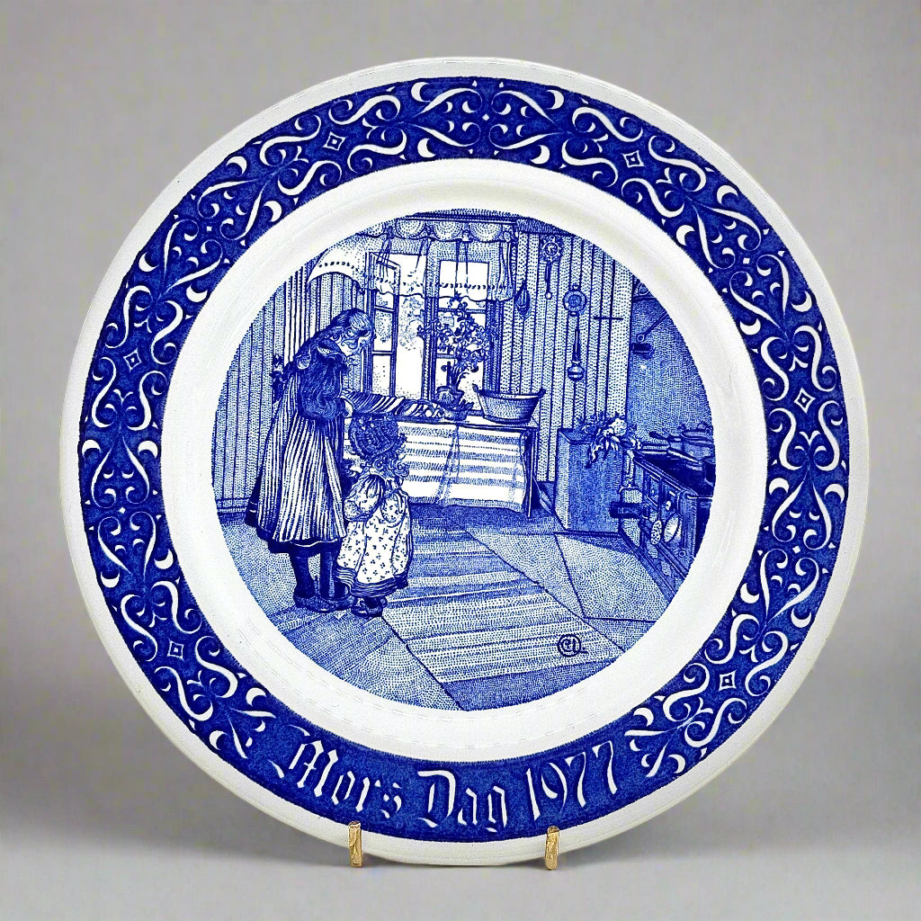 Rorstrand 1976 Fars Dag Fathers Day Plate Sweden Porcelain